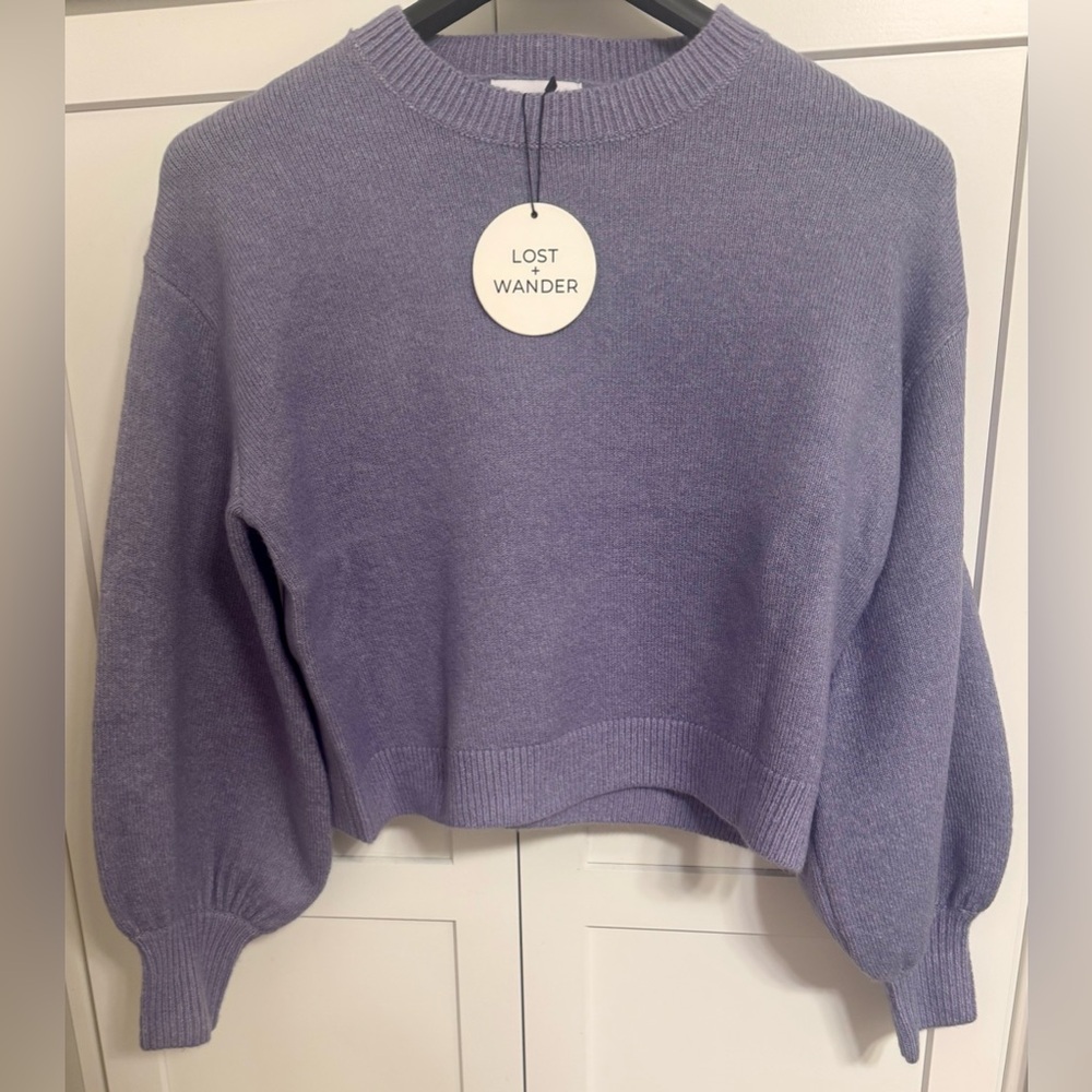 Lost + Wander Iris Cropped Sweater